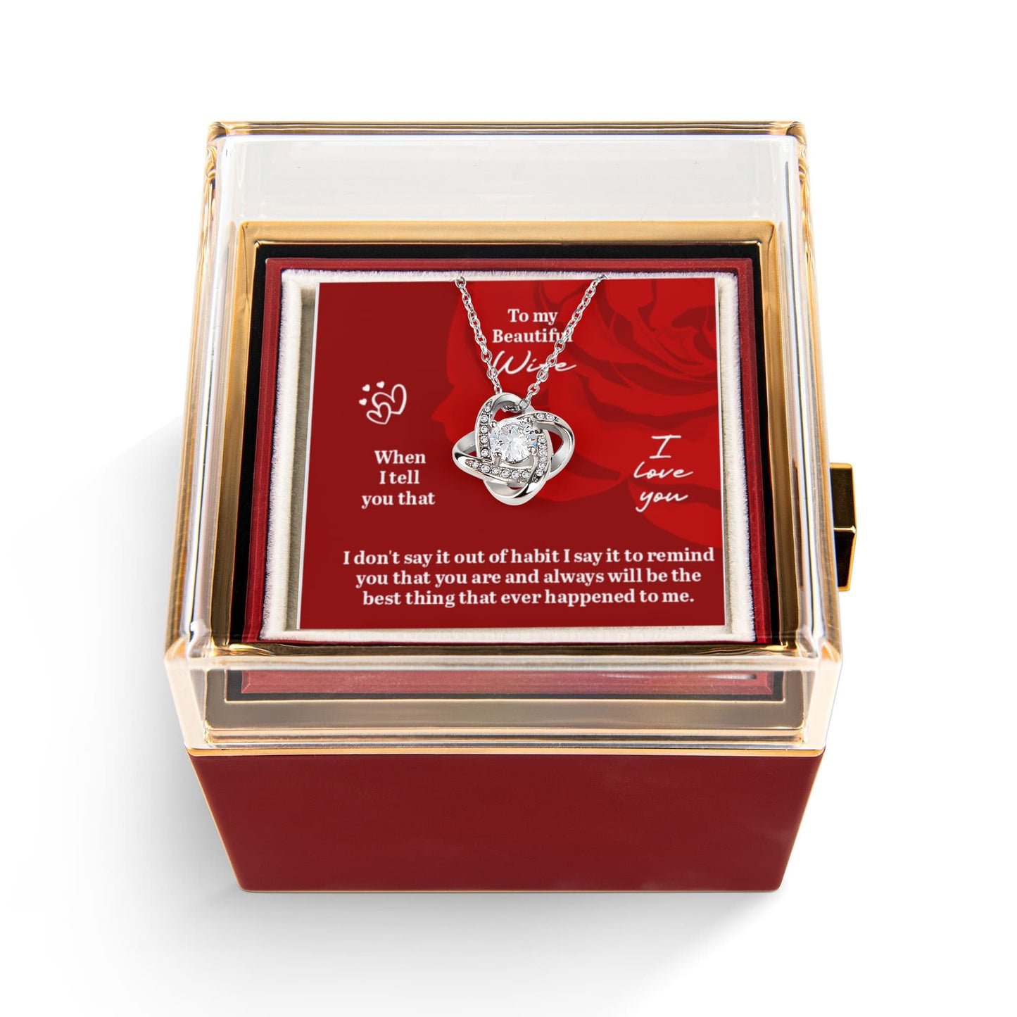 Love Knot Necklace Gift Box – Perfect Gift for Wife