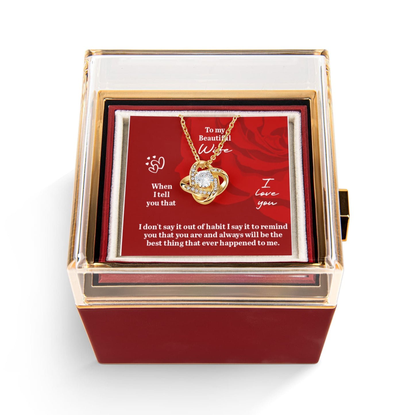 Love Knot Necklace Gift Box – Perfect Gift for Wife